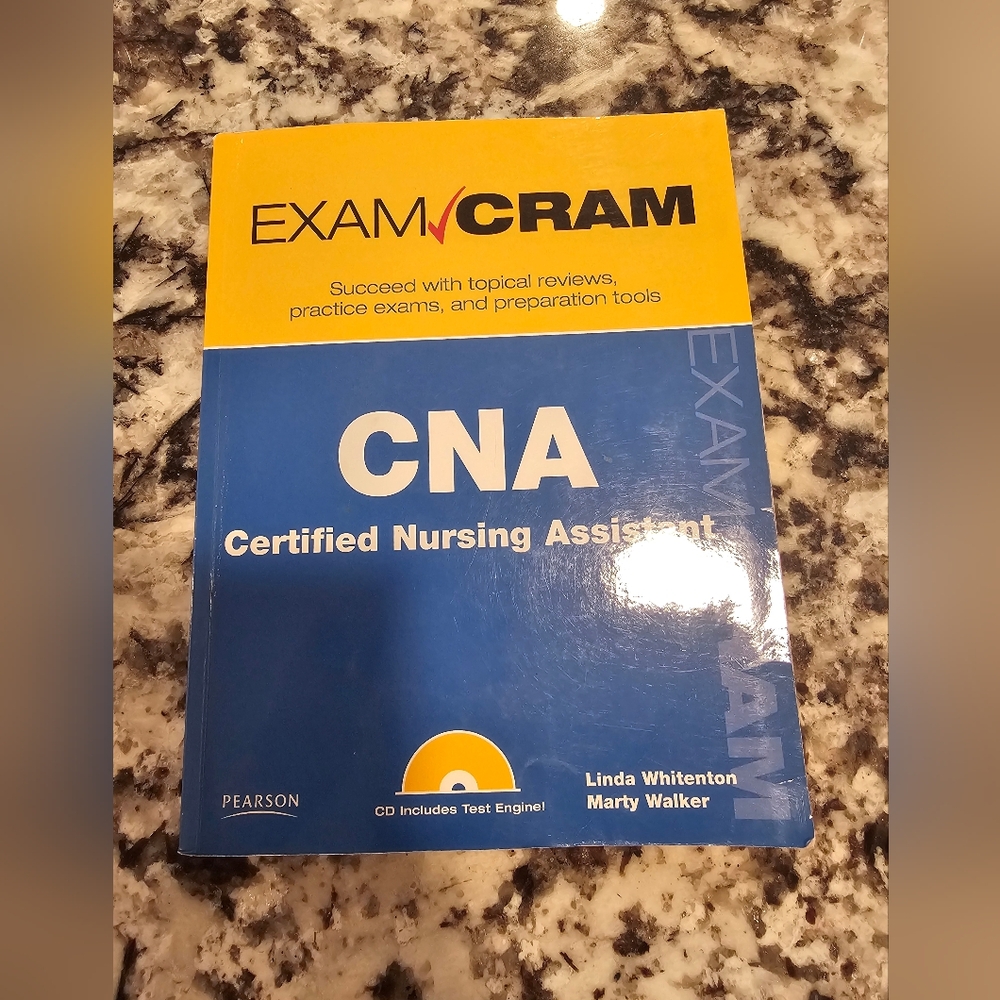 Pearson Exam Cram CNA Guide with CD